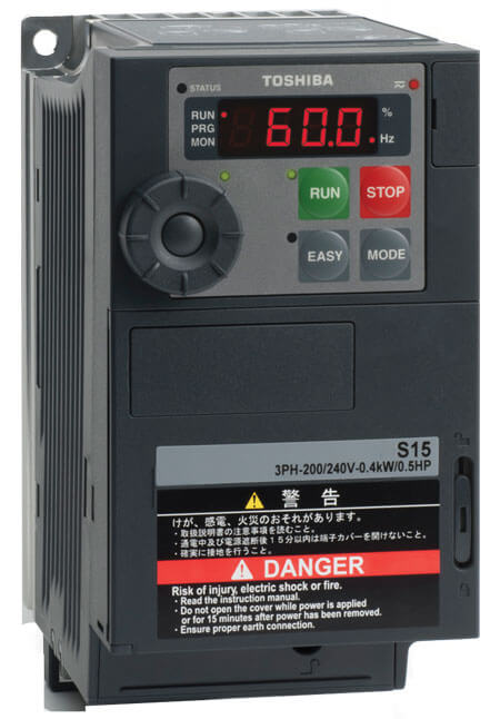 Toshiba VF-S15S Inverter Drives (0.4 - 2.2 kW)